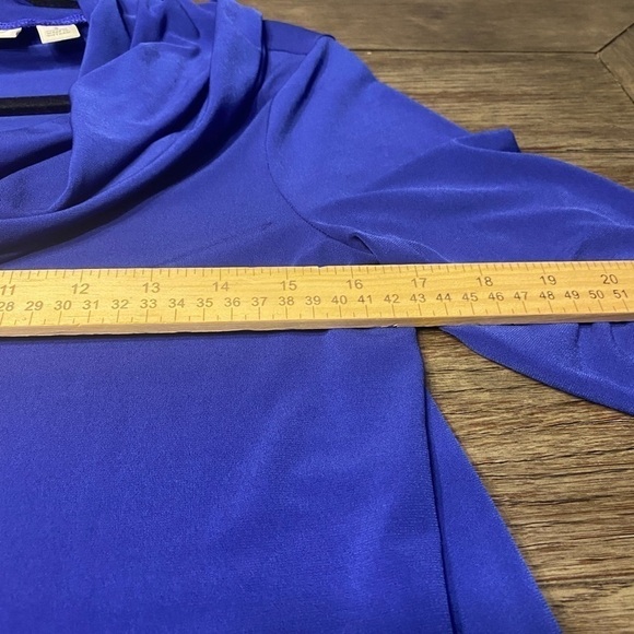 Cato Women long sleeve asymmetric color block cowl neck Tunic Top Bouse … - Picture 7 of 10